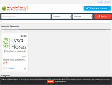 Tablet Screenshot of anunciocierto.com